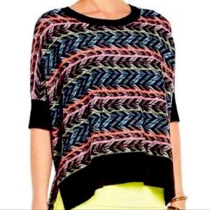 BCBG MAXAZRIA Brinkley striped lambswool sweater